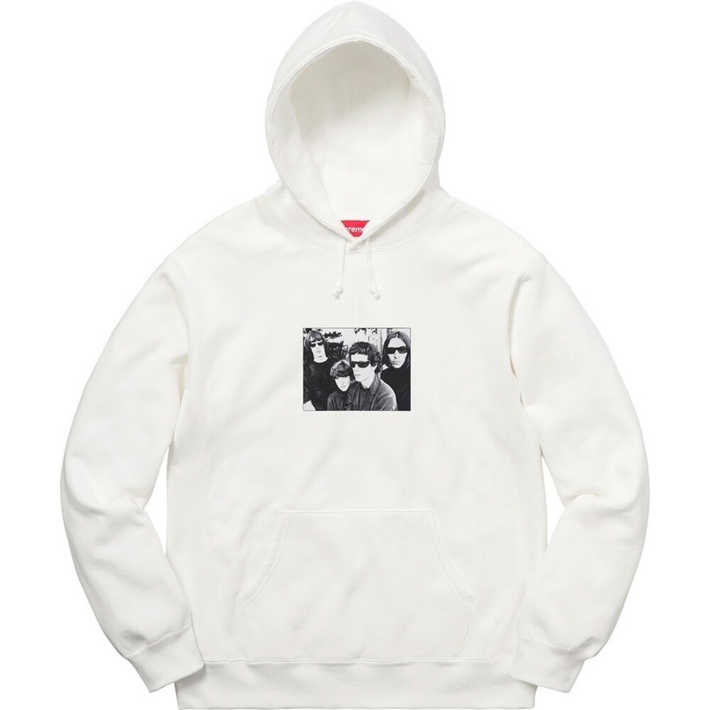 Size S - Supreme x The Velvet Underground Hooded Sweatshirt White (FW19SW48)